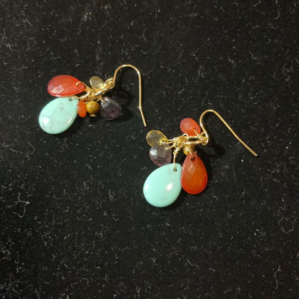 Set of hanging earrings